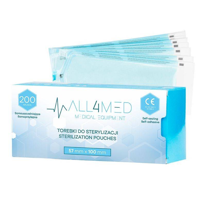 TOREBKI DO STERYLIZACJI W AUTOKLAWIE 57MM X 100 MM 200 SZT