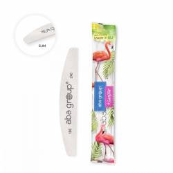 Aba group 25x Pilnik półksiężyc łódka szary zebra slim gradacja 180/240 Bezpieczny Pakiet