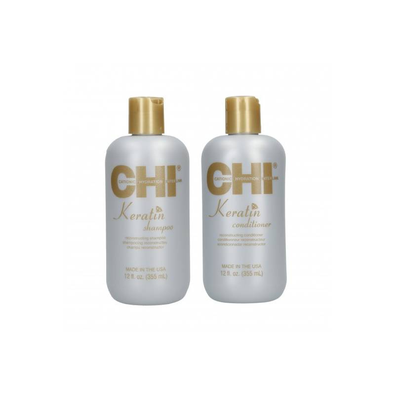 CHI Keratin Zestaw szampon 335 ml + odzywka 335 ml