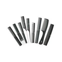 Fox Line Black zestaw grzebieni w etui 9 szt