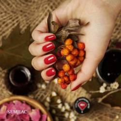 Semilac 401 Lakier hybrydowy Raspberry Wine 7ml