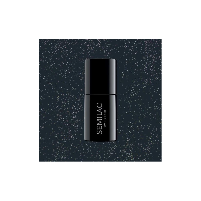 Semilac 325 lakier hybrydowy Frosty Carbon Shimmer 7ml