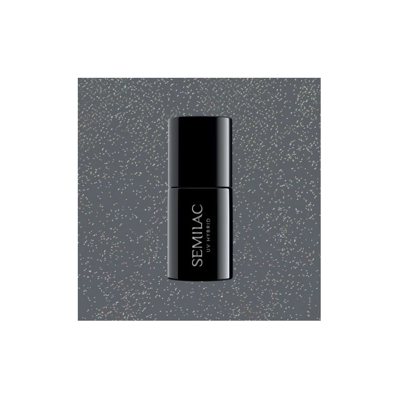 Semilac 326 lakier hybrydowy Foggy Gray Shimmer 7ml
