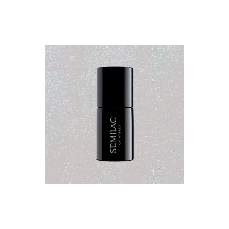 Semilac 338 lakier hybrydowy Cozy Gray Shimmer 7ml