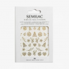 Semilac 06 Nail Stickers Xmas Theme Gold