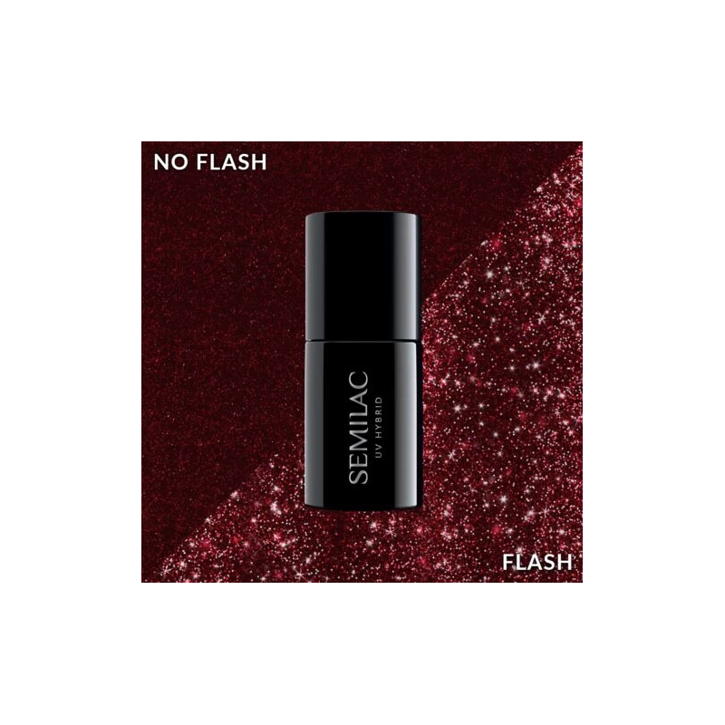 Semilac 393 Lakier hybrydowy Sparkling Black Cherry 7 ml