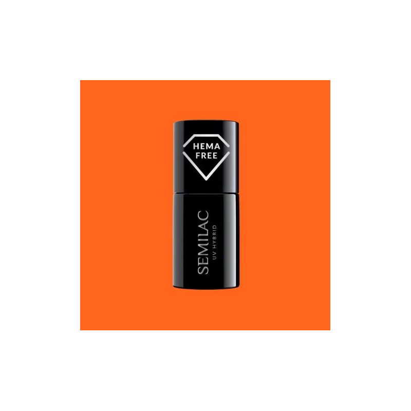 Semilac Lakier hybrydowy 433 Supporting Orange 7 ml
