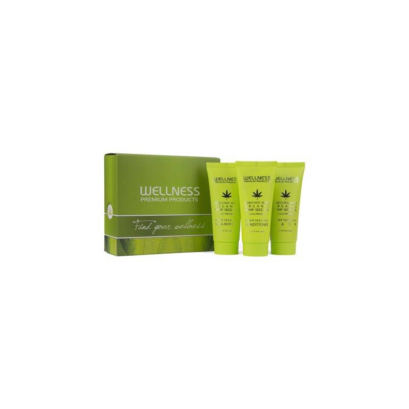 WELLNESS ZESTAW mini zestaw szampon 50ml odżywka 50ml maska 50ml