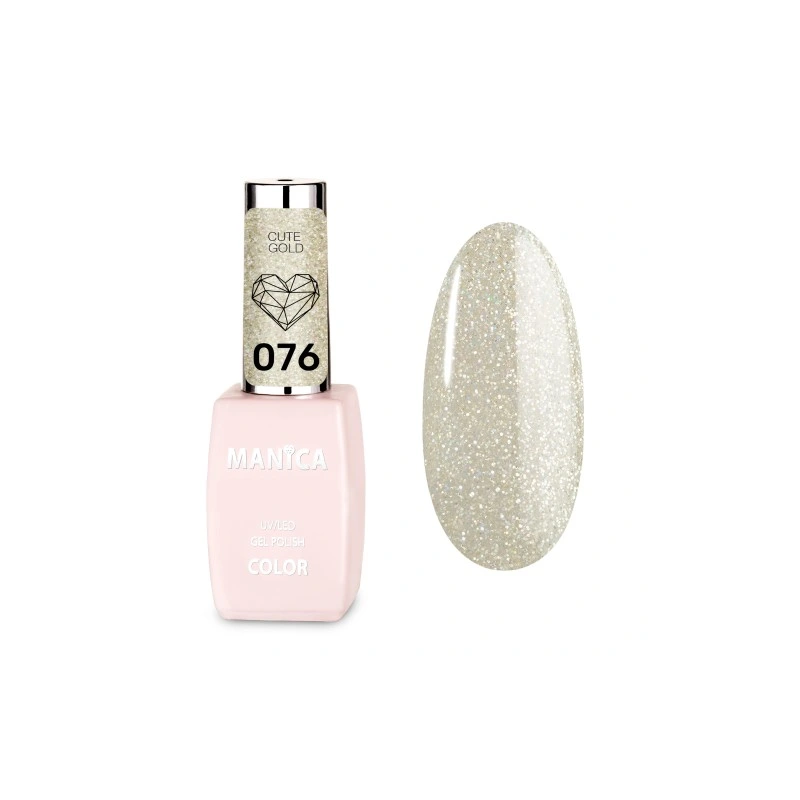 Manica Lakier hybrydowy - Cute Gold 076 10ml