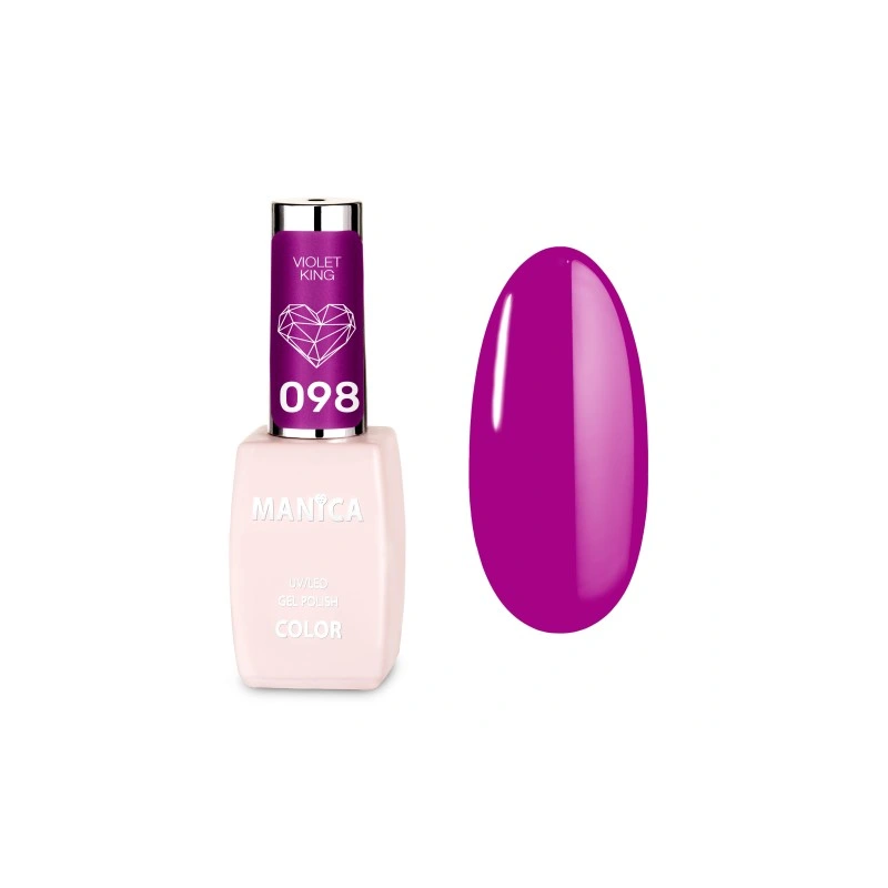 MANICA Lakier hybrydowy Violet King 098 10ml