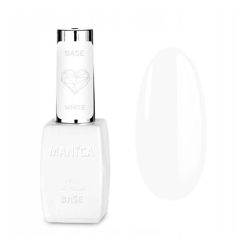 Manica baza hybrydowa UV/LED Gel Polish Base White 10ml