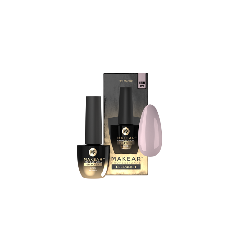 Makear NRB03 Pudding Pink - Nude Rubber Base 8 ml