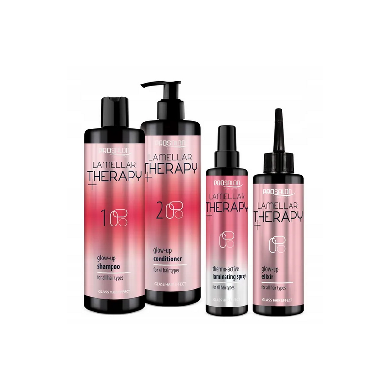 PROSALON Szampon Odżywka Spray Woda lamenarna zestaw
