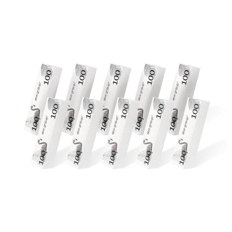 Aba Group Blok polerski 100/100 Biały 10 sztuk