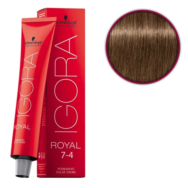 Schwarzkopf Igora Royal profesjonalna farba do włosów 7-4 60ml