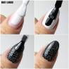 Molly Nails Lakier hybrydowy Crackle Gel black  8g