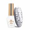 Molly Nails Lakier hybrydowy Crackle Gel WHITE 8g