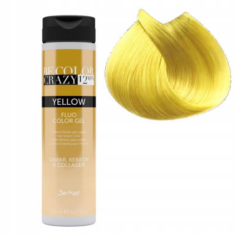 Be color crazy Żelowa farba 12 minut toner do włosów yellow 150ml