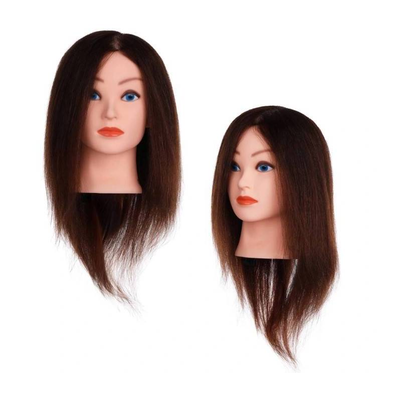 Główka Fryzjerska Treningowa 100% Naturalne Włosie 35cm