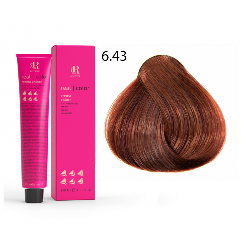 RR Line farba 4.43 100 ml ciemny blond miedziano złoty