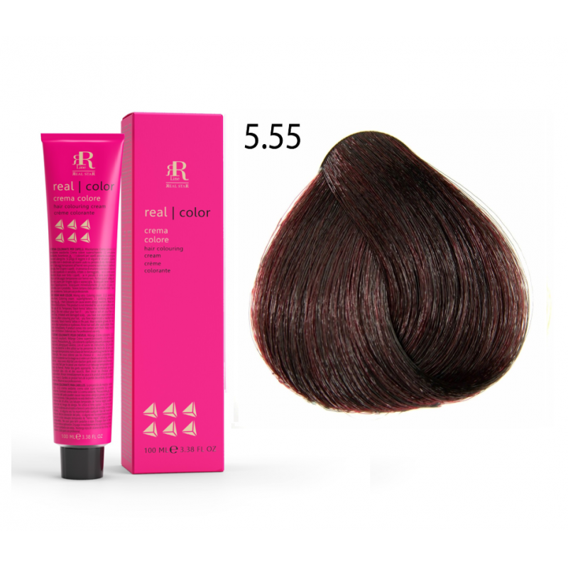 RR Line farba 5.55 100 ml jasny brąz intensywnie mahoniowy