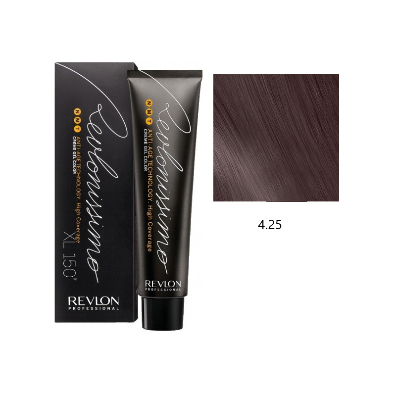 Revlon High Coverage 4.25 średni mahoniowy opalizujący brąz farba do siwych włosów 60ml
