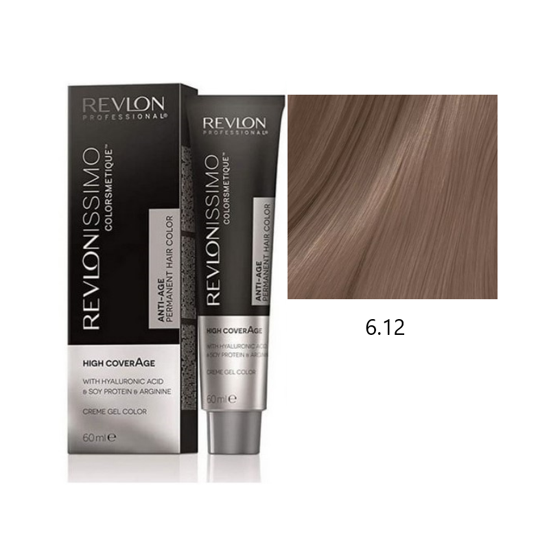 Revlon High Coverage 6.12 ciemny mroźny blond farba do siwych włosów 60ml