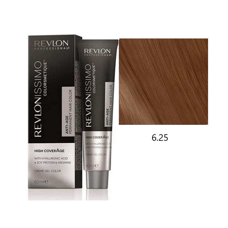Revlon High Coverage 6.34 ciemny miedziany blond farba do siwych włosów 60ml