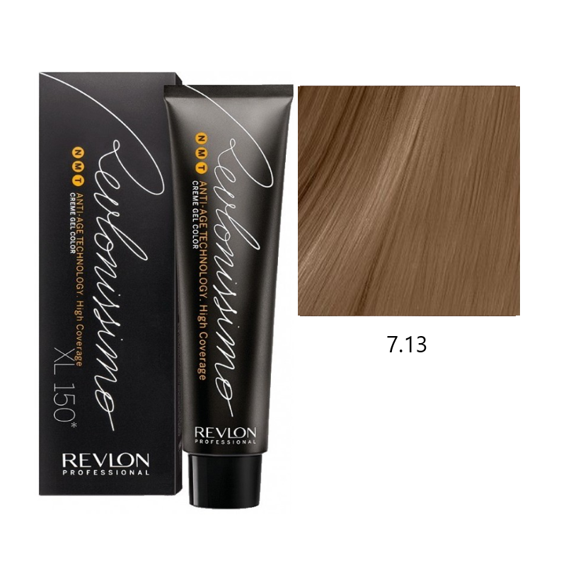 Revlon High Coverage 7.13 średni popielaty złoty blond farba do siwych włosów 60ml