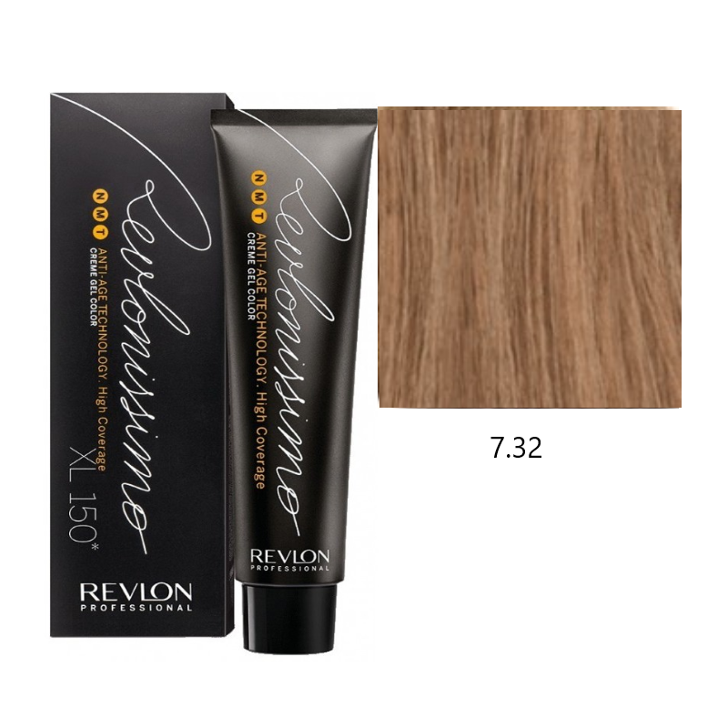 Revlon High Coverage 7.32 złoty perłowy blond farba do siwych włosów 60ml