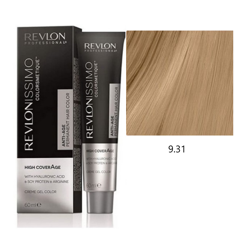 Revlon High Coverage 9.31 bardzo jasny piaskowy złoty blond farba do siwych włosów 60ml