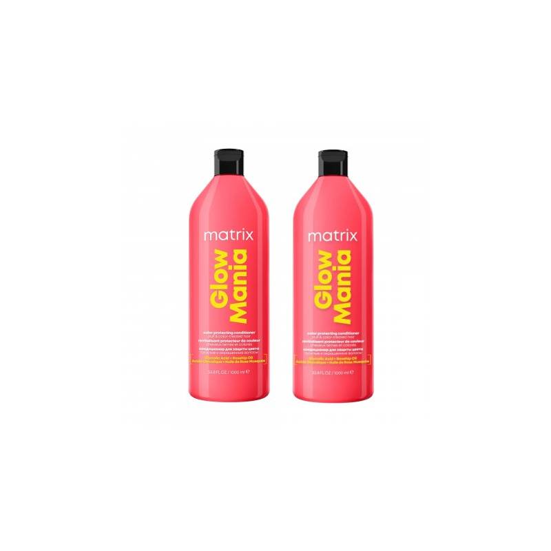 Matrix Glow Mania nabłyszczający z efektem laminacji szampon + odżywka 2x1000 ml
