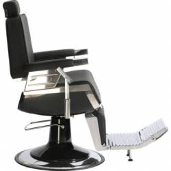 Fotel barberski Ayala Dark - dostępny w 48h