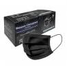 Maseczki ochronne z włókniny 50 sztuk czarne
