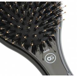 Olivia Garden Expert Care Oval Boar&Nylon Bristle Brush Black Szczotka Ceramiczna z Połączeniem Włosów z Dzika