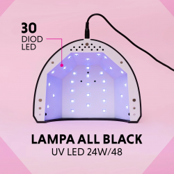 Semilac Lampa UV LED 24W/48 All Black