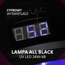 Semilac Lampa UV LED 24W/48 All Black