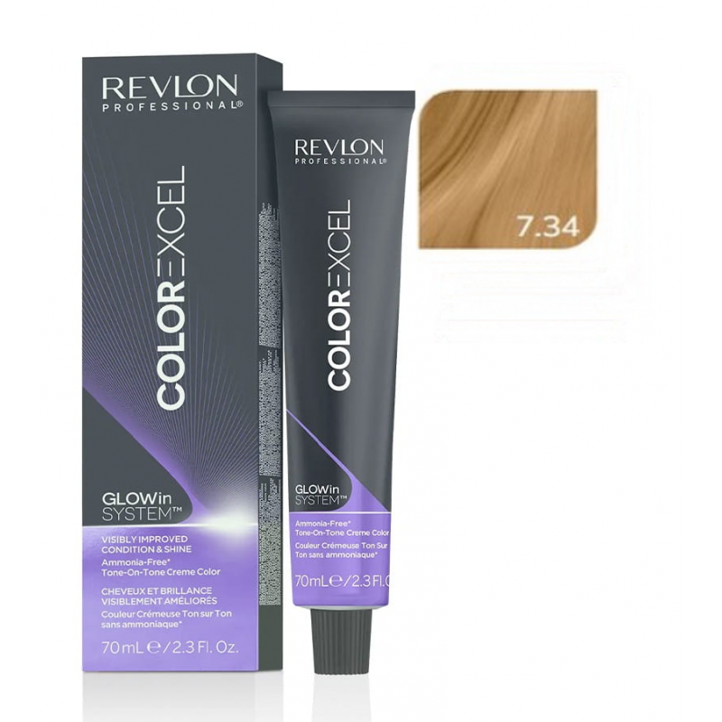Revlon Color Excel ton w ton 7.34 farba do włosów 70ml