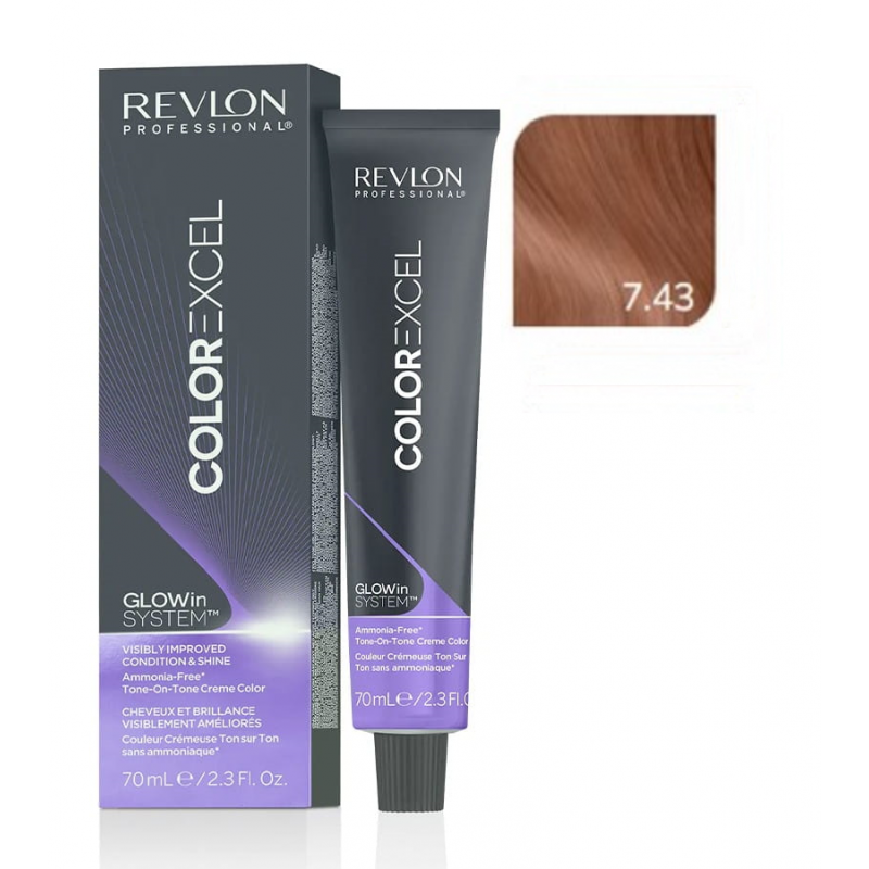 Revlon Color Excel ton w ton 7.43 farba do włosów 70ml
