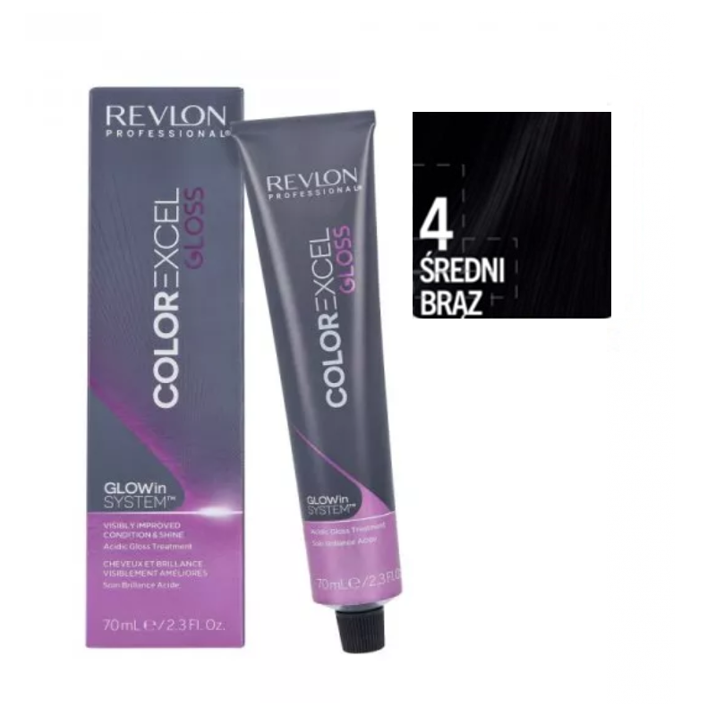 Revlon Color Excel Gloss 4 kremowa farba do włosów bez amoniaku 70ml