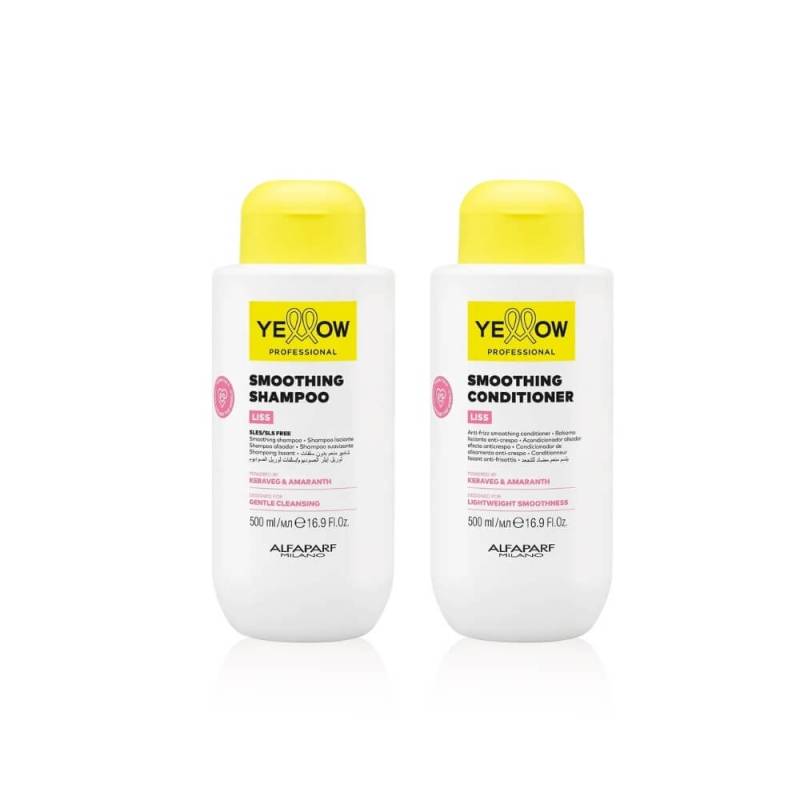YELLOW LISS THERAPY - Szampon + odżywka do włosów po prostowaniu keratynowym 2x500ml