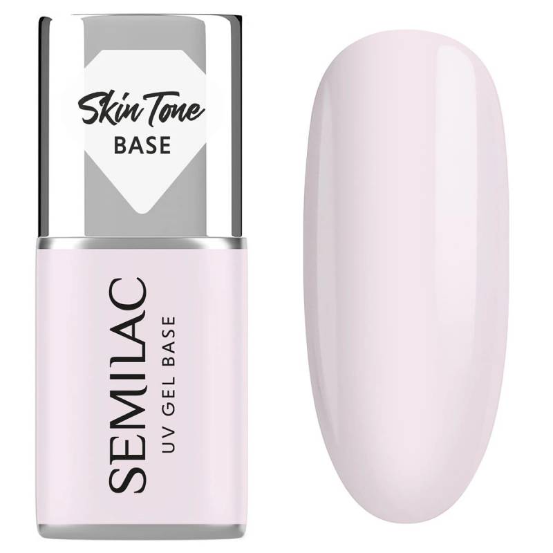 Semilac Baza do lakierów hybrydowych Skin Tone Cover Base Natural Pink 7 ml