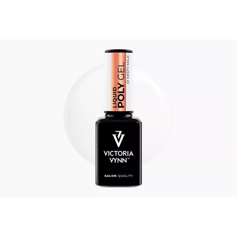 Victoria Vynn Liquid Poly Gel 01 Misty Milk 15ml Płynny akrylożel mleczno- biały