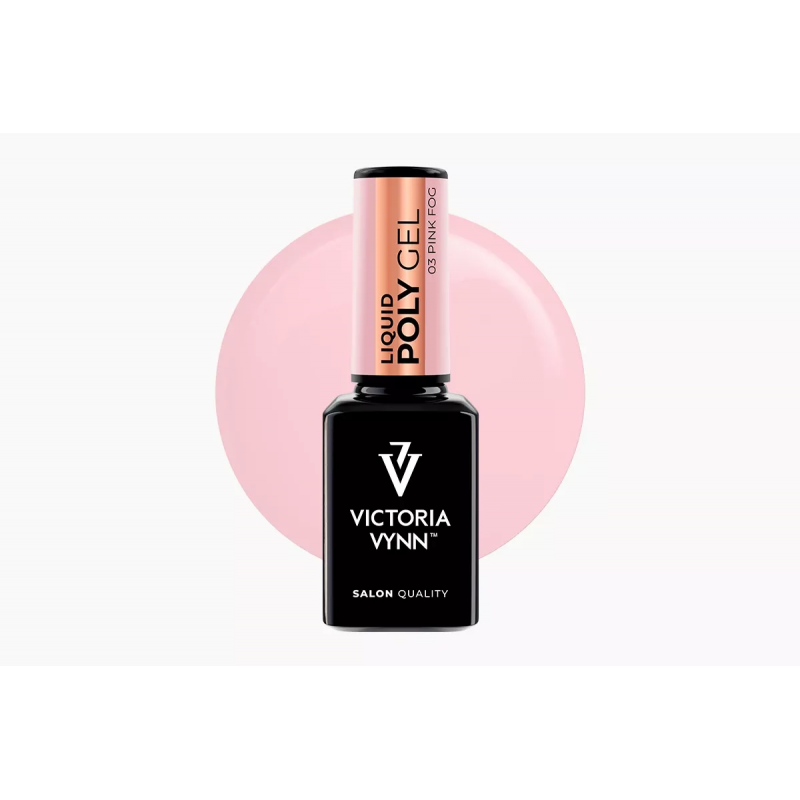 Victoria Vynn Liquid Poly Gel 03 Pink Fog 15ml Płynny akrylożel ciepły róż