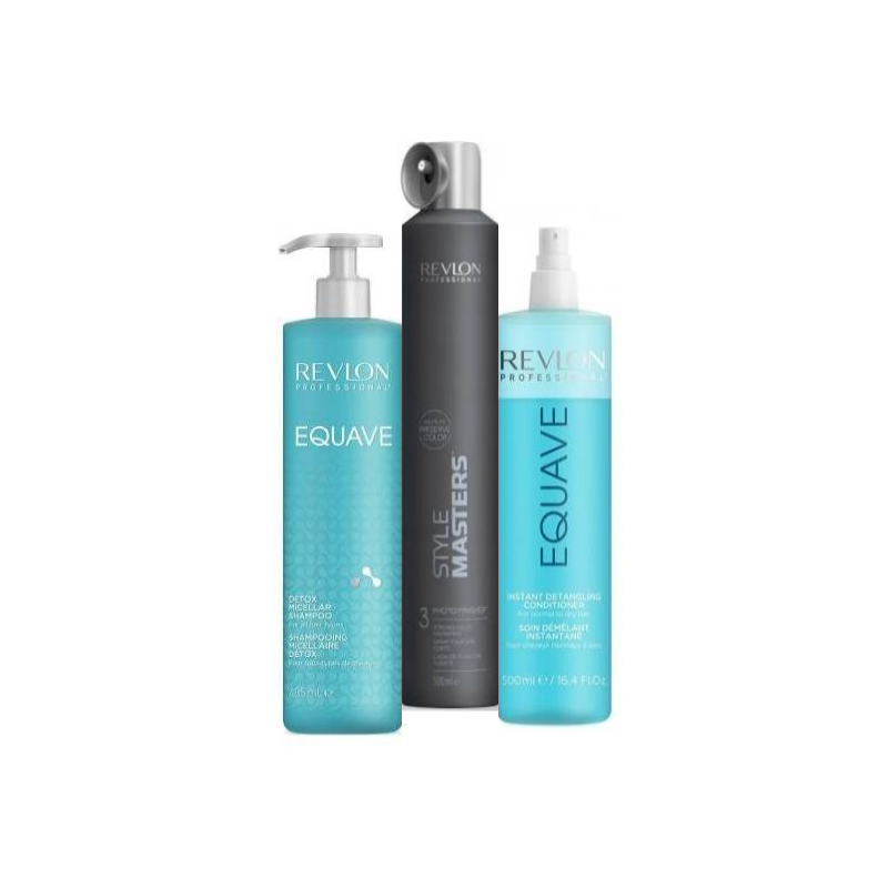 Revlon zestaw Szampon z keratyną 485 ml + Odżywka z keratyną 500 ml + Lakier 500 ml