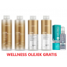 Joico K-Pak Zestaw do profesjonalnej odbudowy włosów 4 x1000 ml Wellnes serum głęboko nawilżające 100ml GRATIS