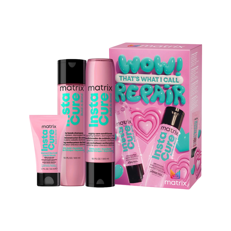 Matrix Insta Cure Build-A-Bond - zestaw upominkowy szampon odżywka 2x300ml + prezent maska 50ml
