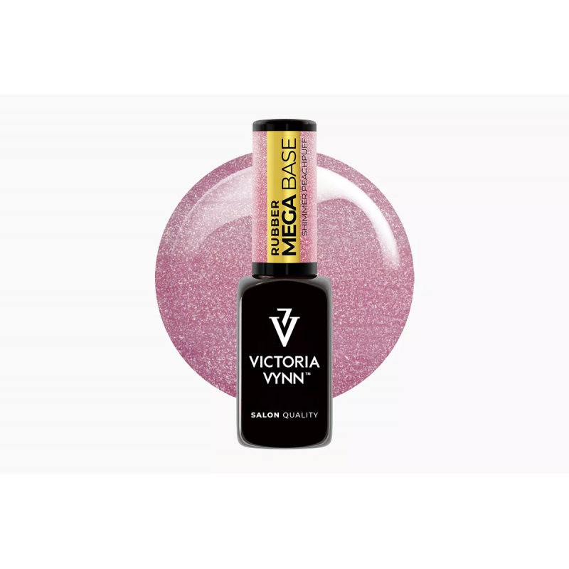 Victoria vynn Mega Baza Shimmer Peachpuff hybrydowa do nadbudowy 8 ml